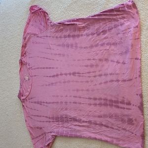 Pink Tie Dye Oversized Tee